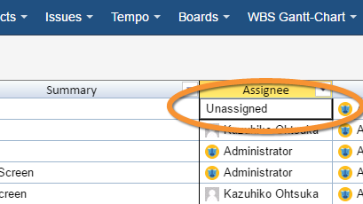 Assignee in Excel like Issue Editor for JIRA