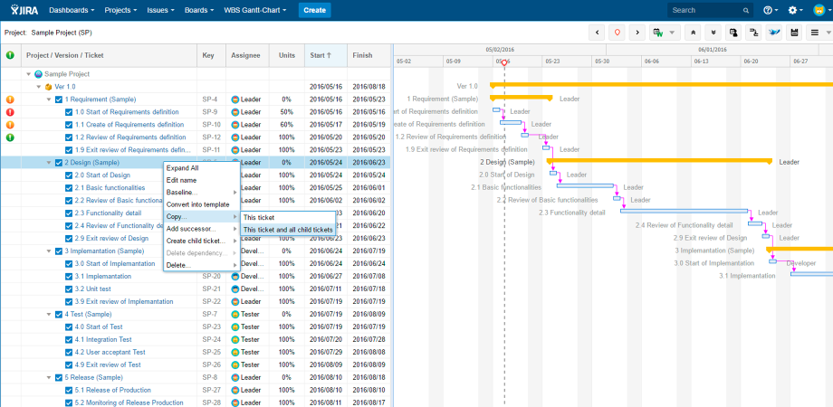 Jira And Gantt Charts