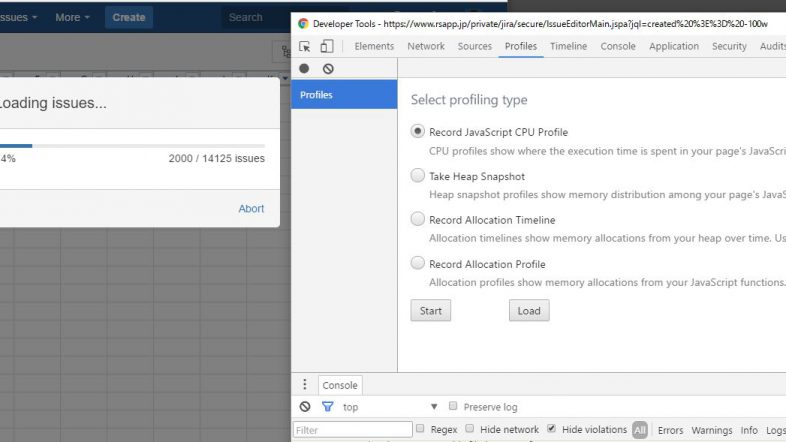 Record JavaSript CPU Profile