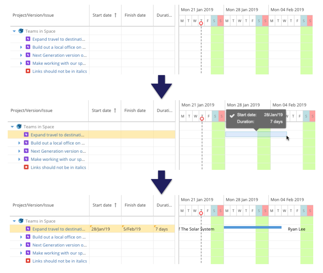 Drag to create a plan