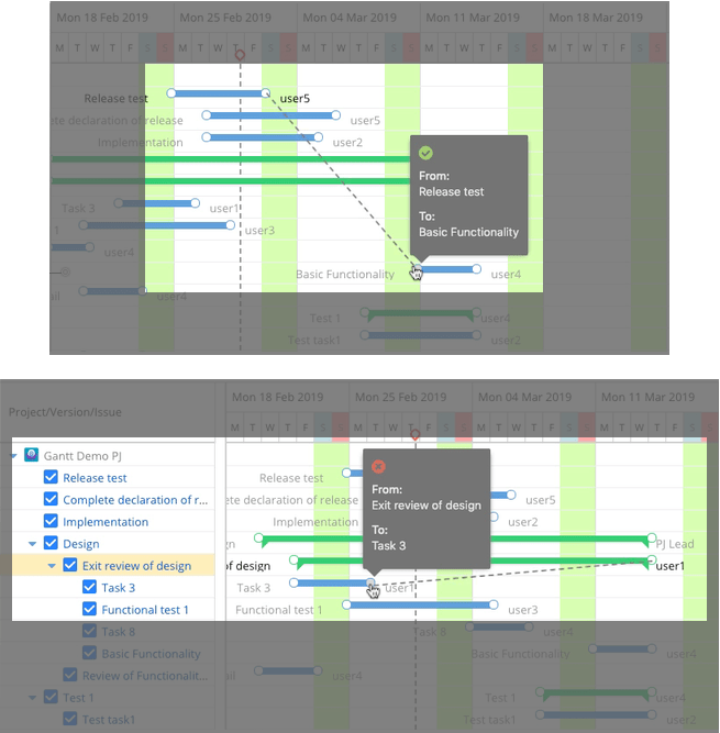 select the dependency