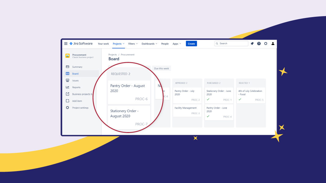 Jira customization for project management