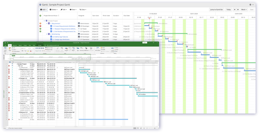 MS Project-like Interface