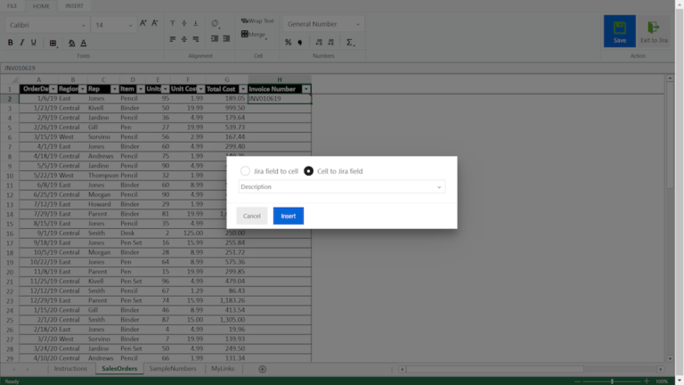 Jira field mapping