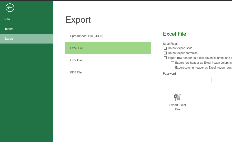 Export Excel documents into the app effortlessly.