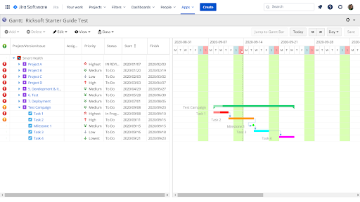 Work Breakdown Structure (WBS) allows Jira epics to be broken down into smaller issues.