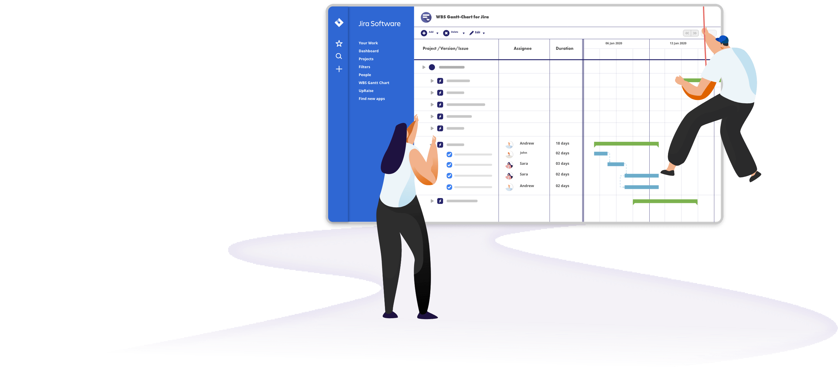 Create a Planning Chart for Your Jira Projects