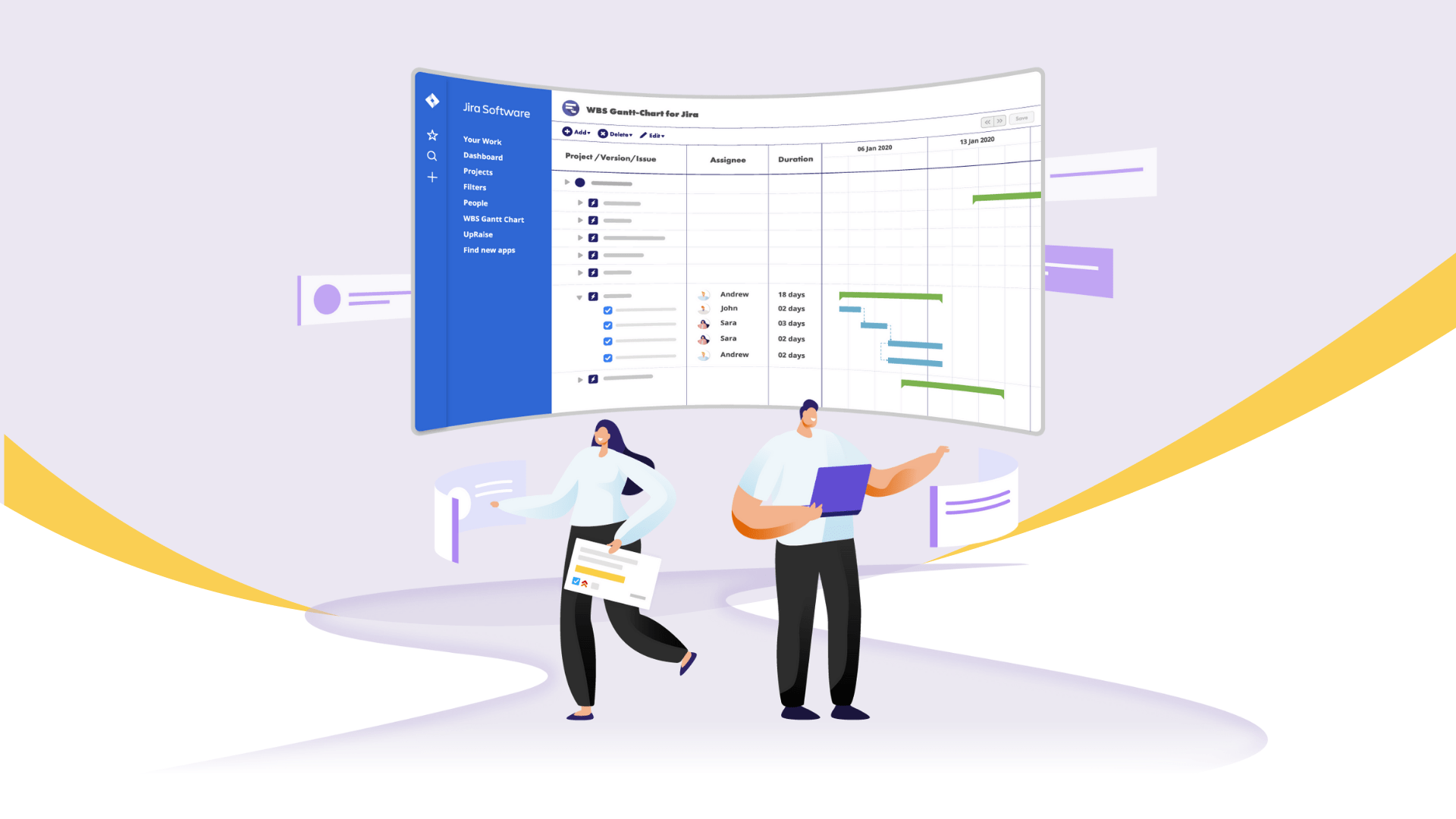 Pair JQL Search Extensions with WBS Gantt-Chart to Escalate Jira Project Planning