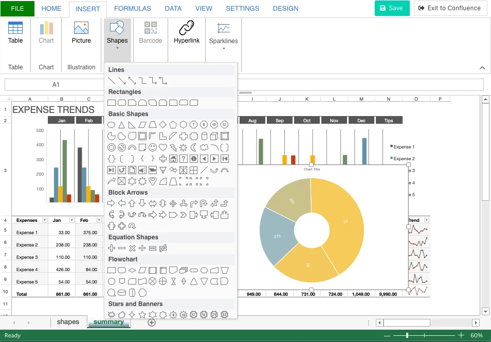 Excel-like Tables for Confluence