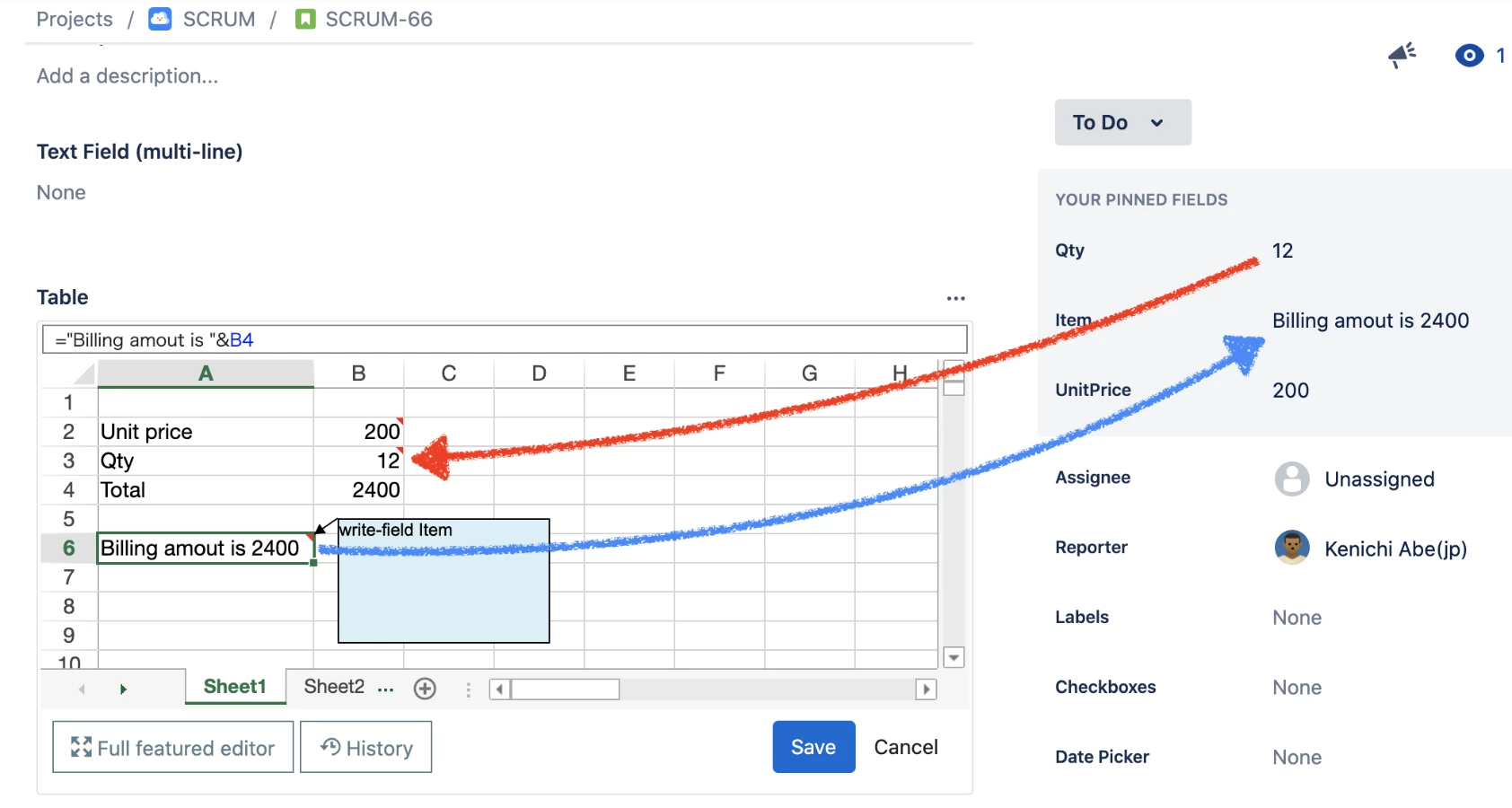 Excel-like Tables for Jira