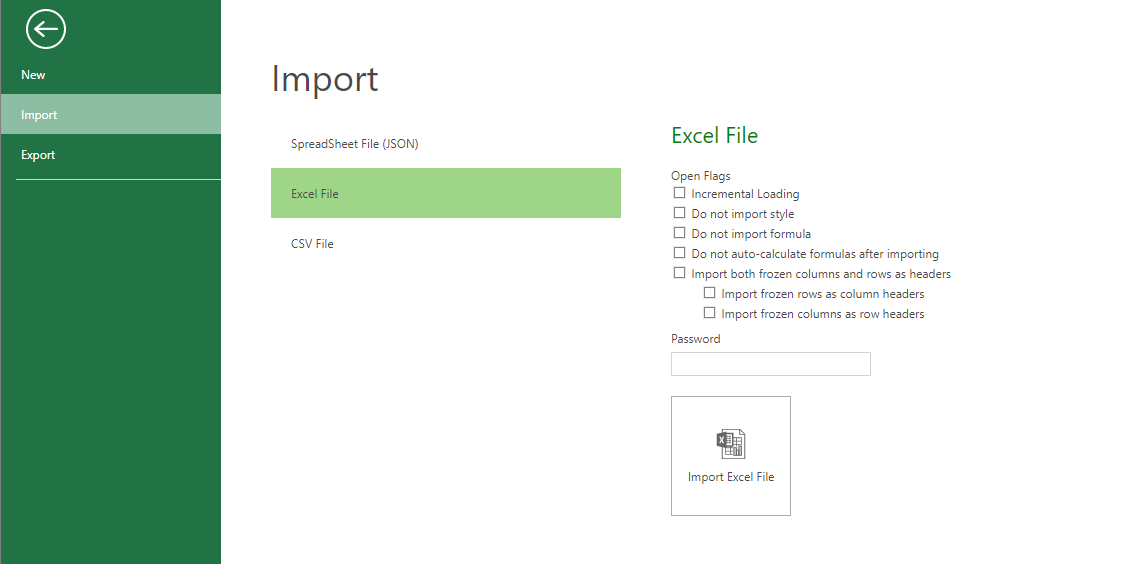 Importing Excel File