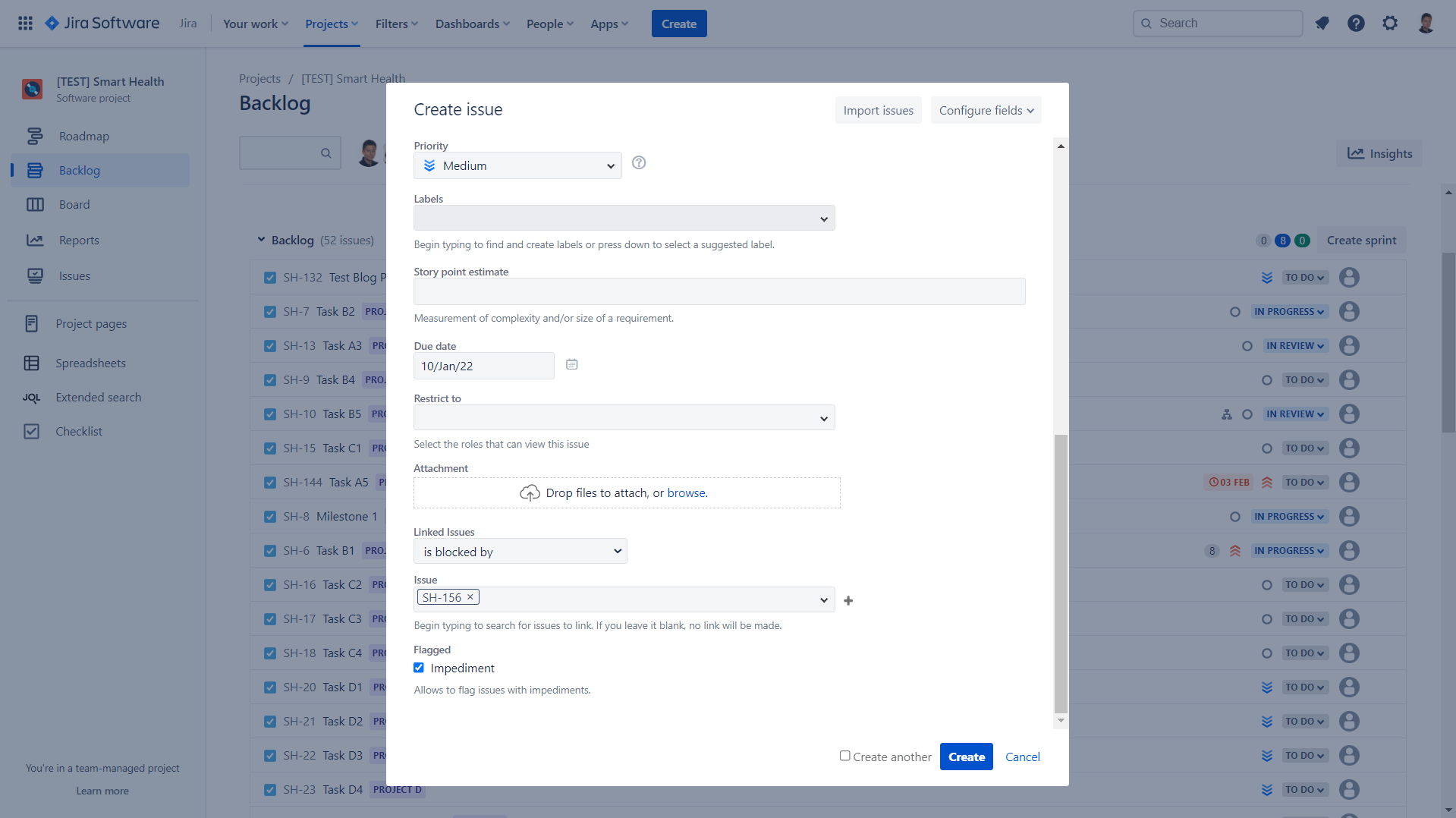 Linking Jira Issues