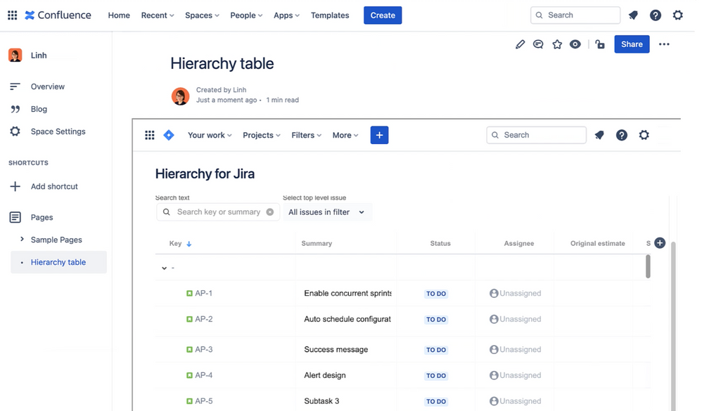 Do more with your issues using the hierarchy table feature.