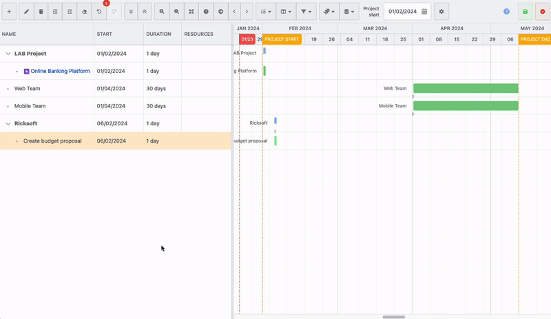 Improving project visibility and tracking by linking Jira issue to Gantt Chart task