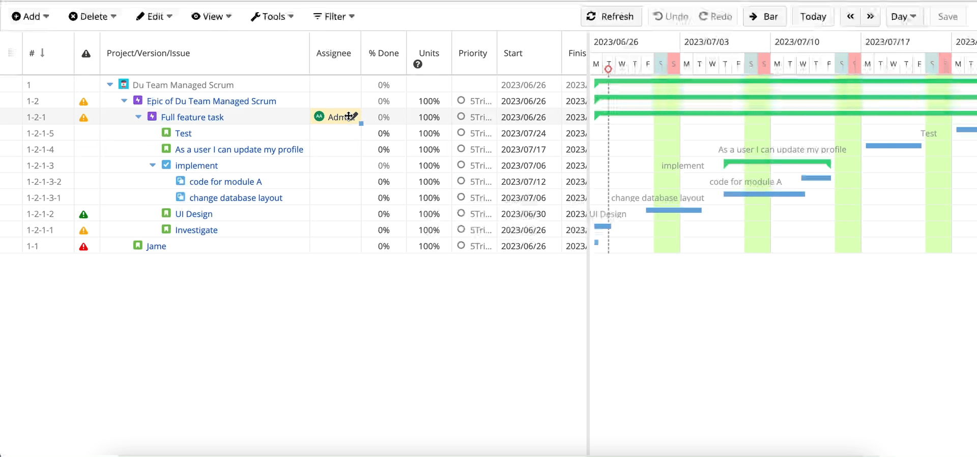 Update issues with ease by copying/pasting field